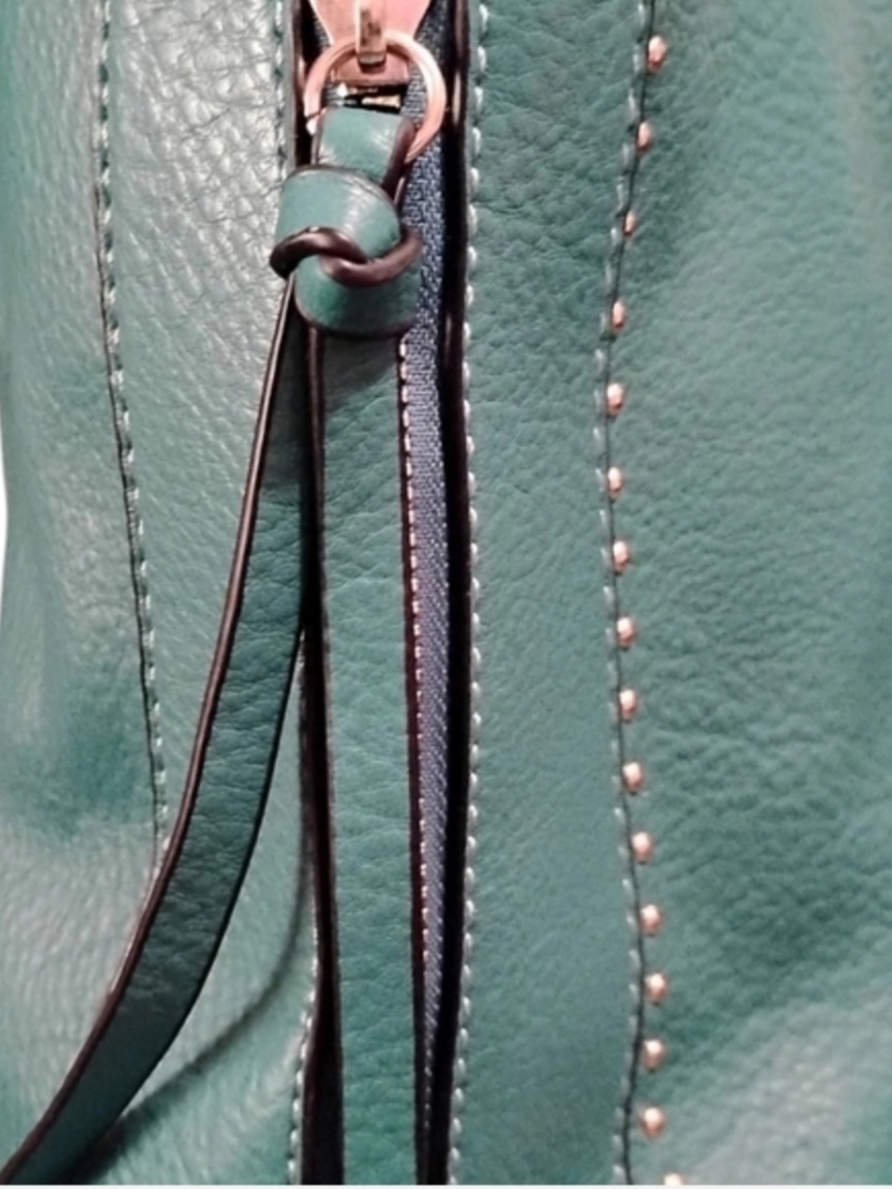 Montana West Teal Studded Shoulder Bag - Picture 5 of 15